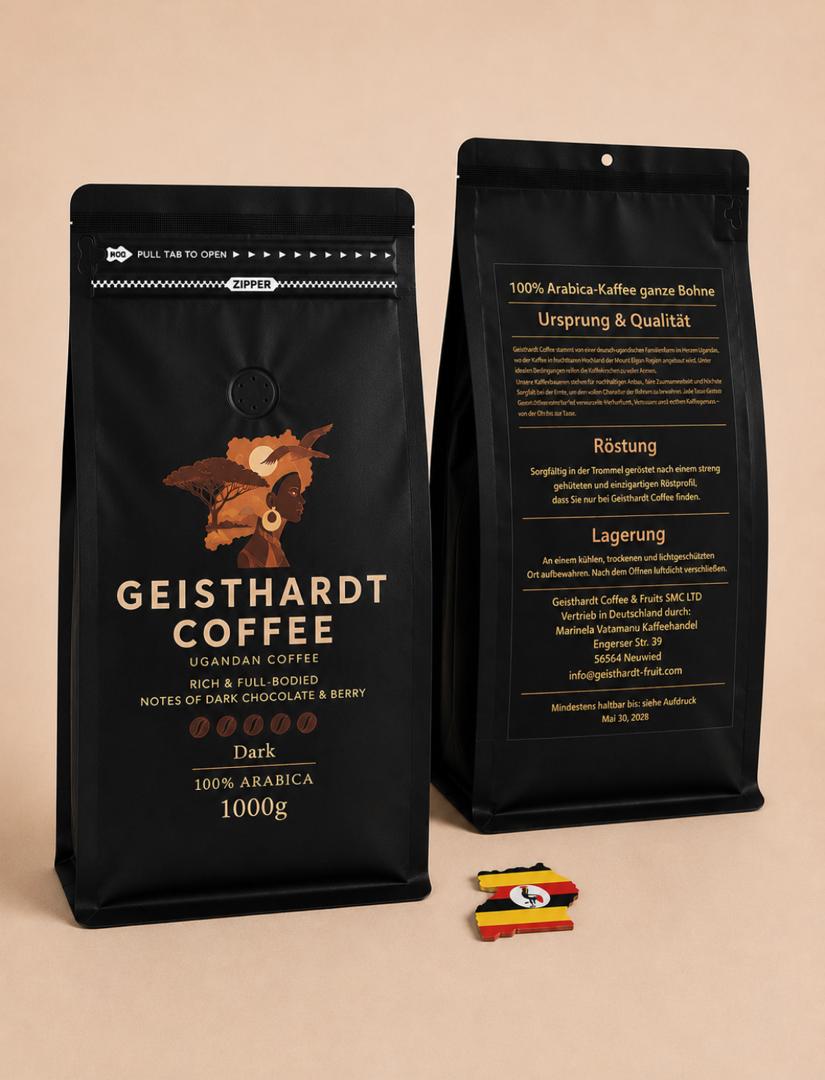 ☕ <b>Dark</b> geröstet- 100% Arabica-Kaffee