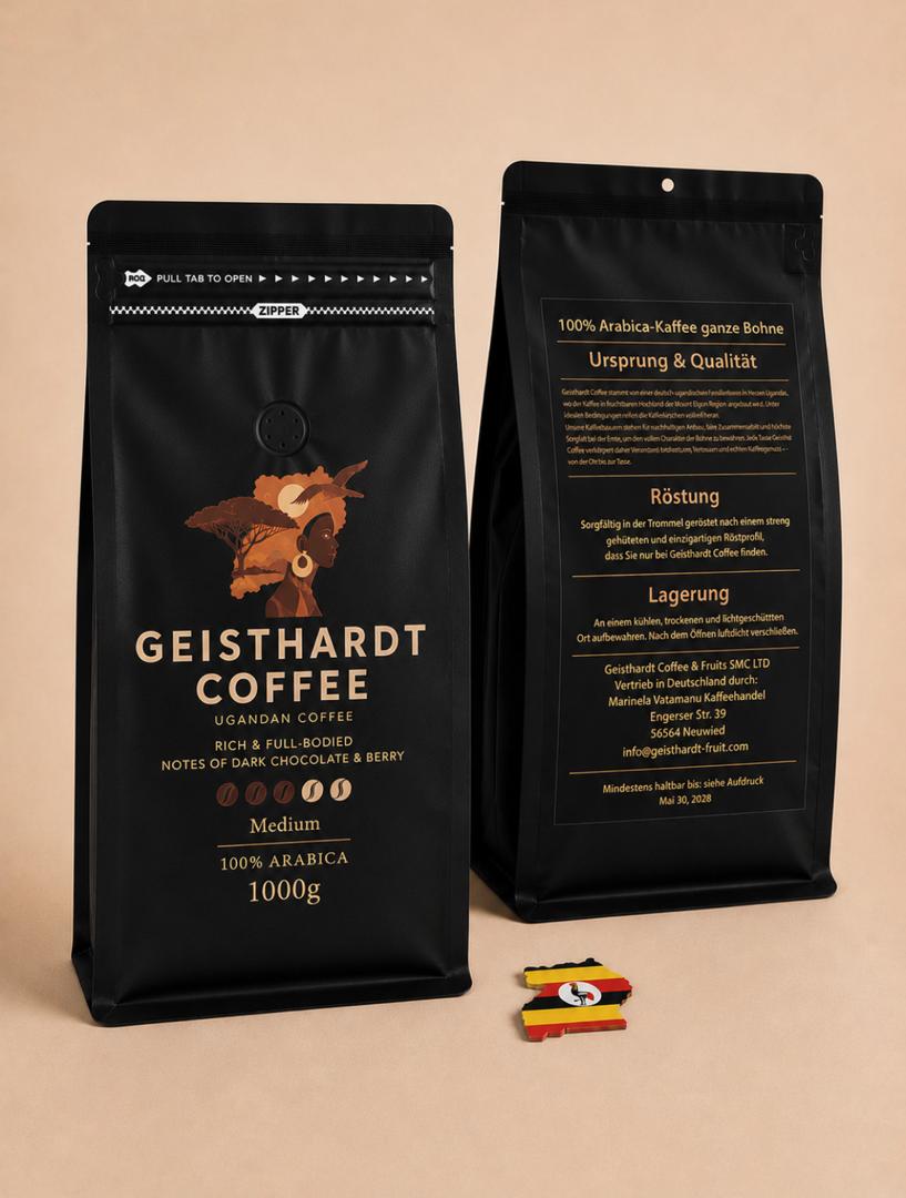 ☕ Medium geröstet - 100% Arabica-Kaffee